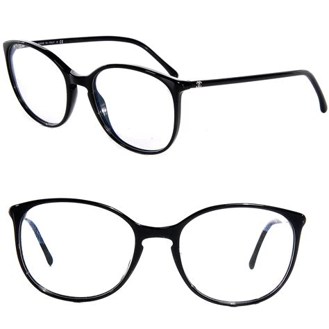 chanel black frame eyeglasses